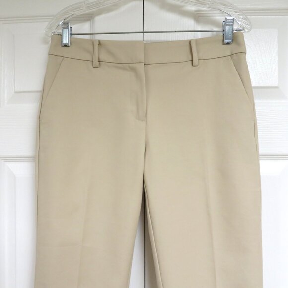 LOFT 6P Riviera Slim Cropped Pants Beige Solid - Picture 3 of 7